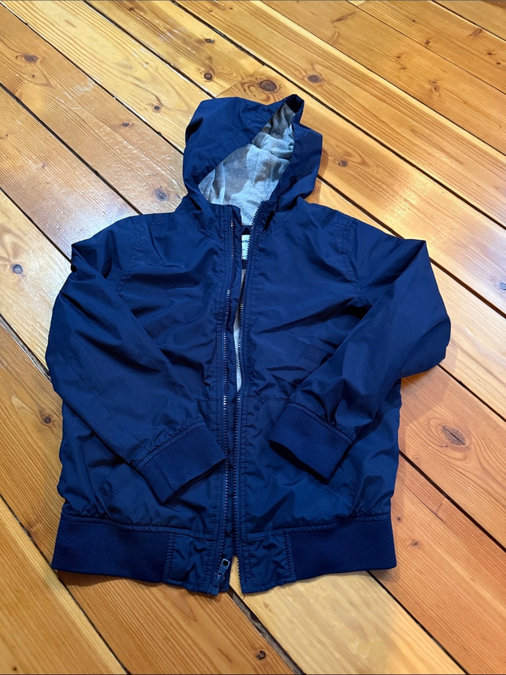 Old Navy Navy Hooded Windbreaker for Kids